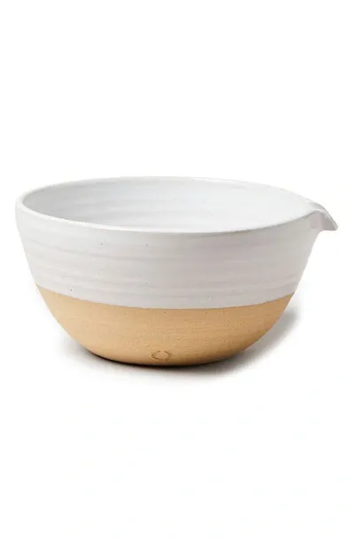 Farmhouse Pottery Large Stoneware Pantry Bowl In Open White