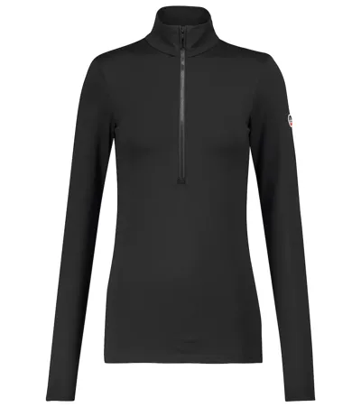 Fusalp Logo Half-zip Ski Top In Noir