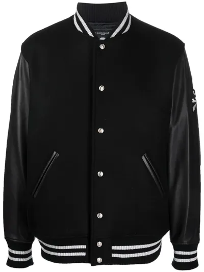 Mastermind Japan Logo-print Bomber Jacket In Schwarz