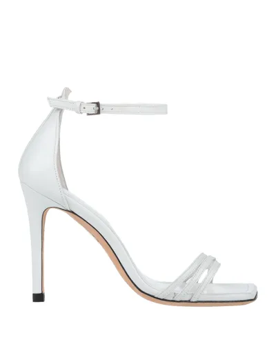 Iro Letim Leather Sandals In White