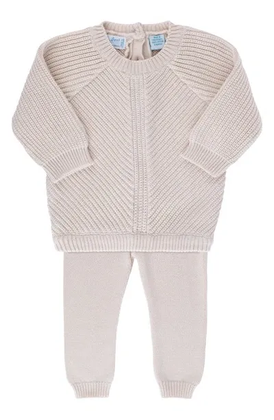 Feltman Brothers Babies'  Knit Sweater & Pants Set In Ecru