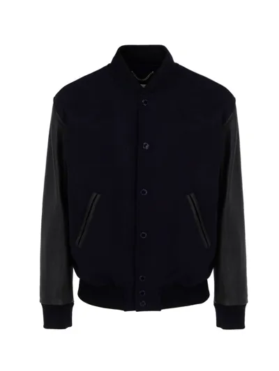 Golden Goose Deluxe Brand Panelled Bomber Jacket In Black