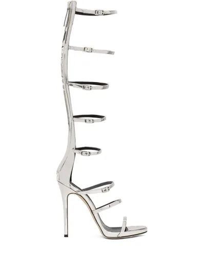 Giuseppe Zanotti Super Harmony 120mm Caged Sandals In White