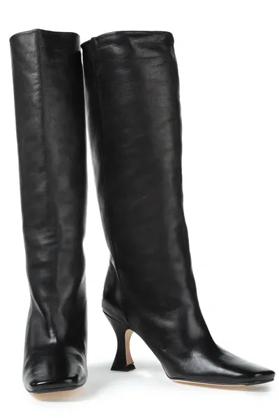 Miista Inga Leather Boots In Black