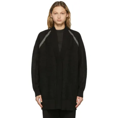 Y-3 Black Classic Sheer Knit Cardigan