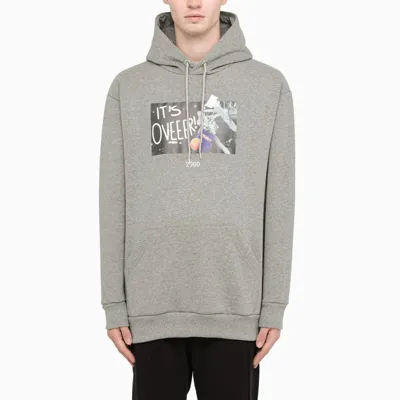 Throwback Grey Hoodie With Carter Print