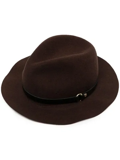 Rag & Bone Floppy Wool Fedora In 褐色