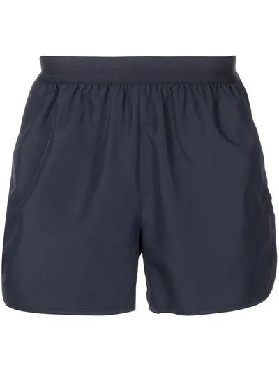 Thom Browne 4-bar Stripe Running Shorts In 461 Navy