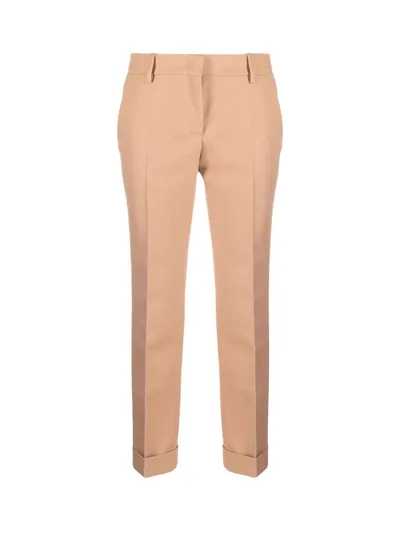 Golden Goose Pink Daria Regular Trousers In Camel Color