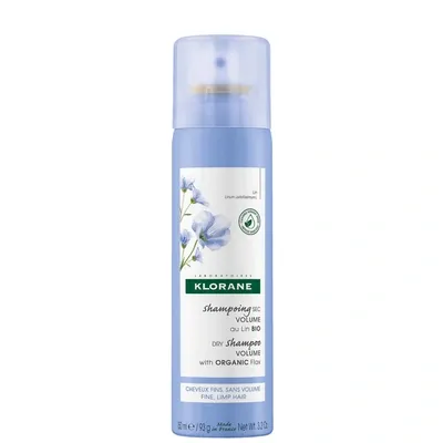 Klorane Volumising Dry Shampoo With Organic Flax Fibre For Fine, Limp Hair 150ml