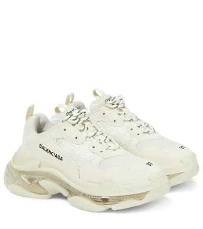 Balenciaga Triple S Sneakers In White