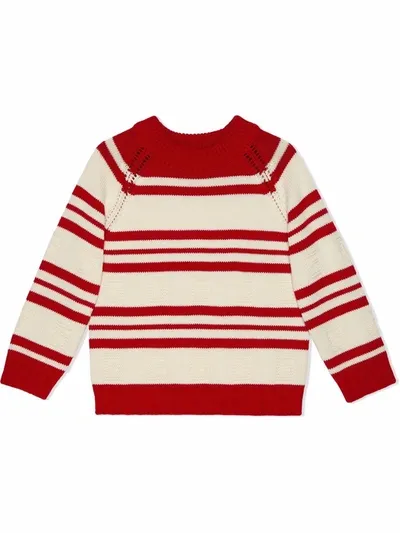 Gucci Kids' Children's Square G Cotton Sweater In White