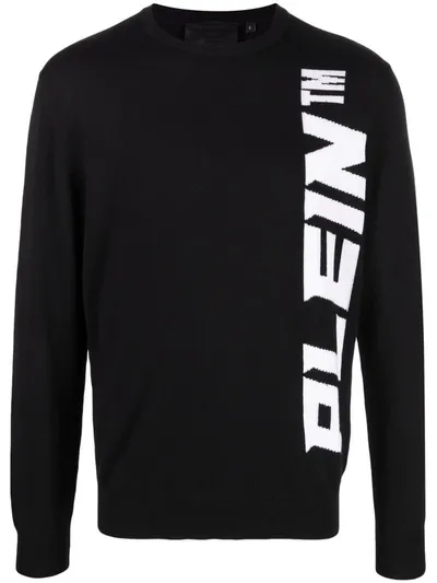 Philipp Plein Logo-print Sweatshirt In Schwarz