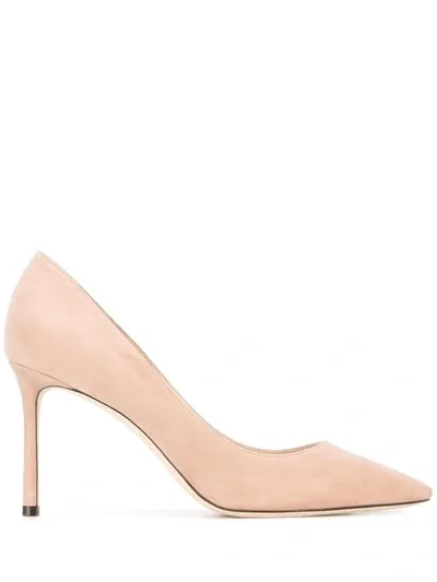 Jimmy Choo Romy 85mm Pumps In Pink & Purple