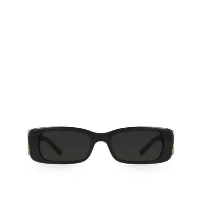 Balenciaga Dynasty Logo Thin Sunglasses In Grey