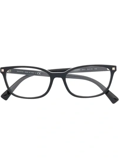 Valentino Garavani Va3060 Rectangular-frame Glasses In Blue