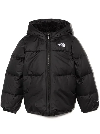 The North Face Kids' Hooded Puffer Jacket In Tnf Black