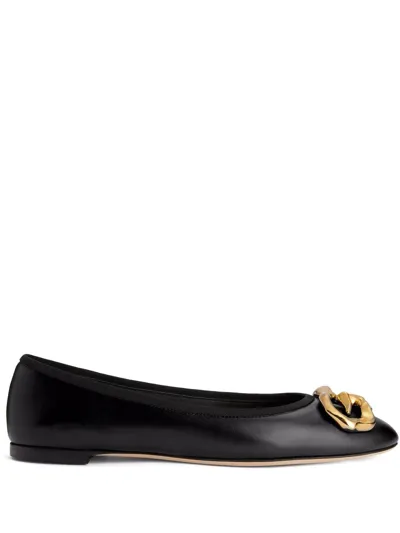 Giuseppe Zanotti Amur Ballerina Shoes In Black