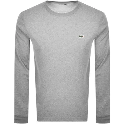 Lacoste Sport Long Sleeved T Shirt Grey