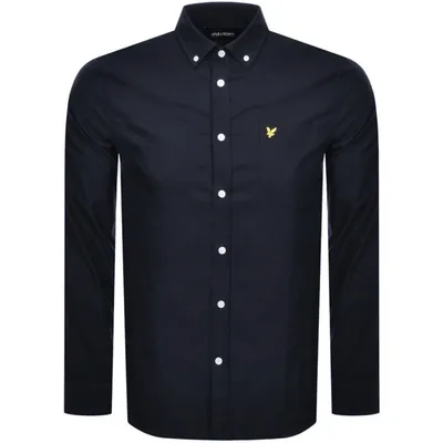 Lyle & Scott Lyle And Scott Oxford Long Sleeve Shirt Navy