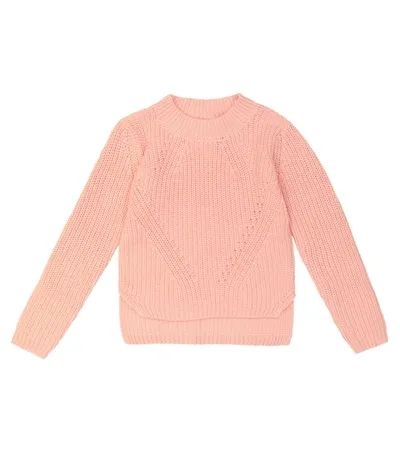 Molo Kids' Gillis Organic Cotton Sweater In Pink