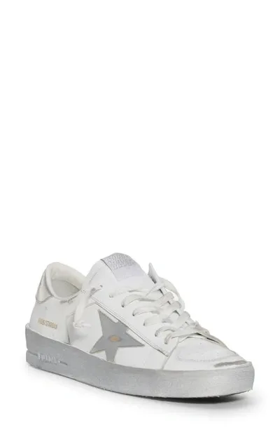 Golden Goose Stardan Leather Low-top Sneakers In White