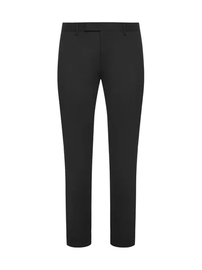 Pt01 Slim Fit Tailored Trousers In Black