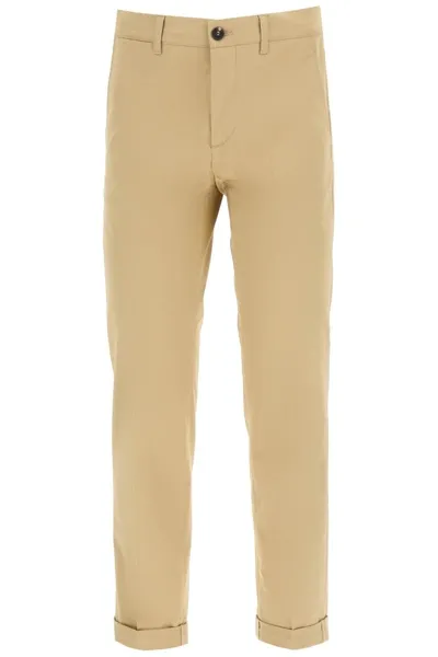 Golden Goose Chino Trousers Golden Collection In Beige