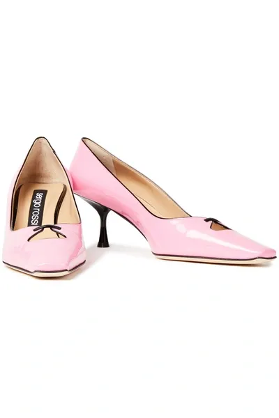 Sergio Rossi Patent-leather Pumps In Baby Pink