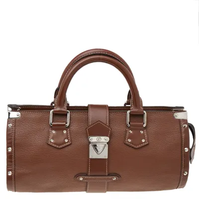 Pre-owned Louis Vuitton Brown Suhali Leather L'epanoui Pm Bag