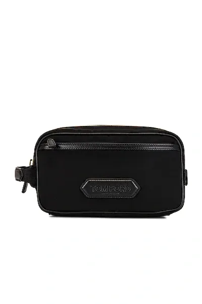 Tom Ford Nylon Small Toiletry Bag In Black