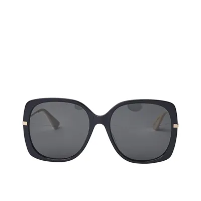 Gucci Grey Square Ladies Sunglasses Gg0511s 001 57 In Black,grey