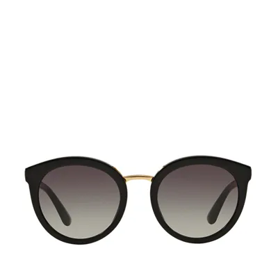 Dolce & Gabbana Dg4268 Black Sunglasses In Black,grey Gradient