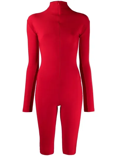 Atu Body Couture Demo Biker Jumpsuit In Rot