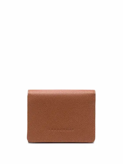 Longchamp Women's Le Foulonné Compact Wallet In Caramel