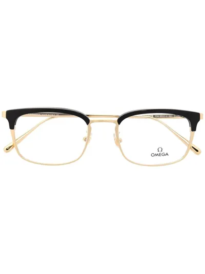 Omega Eyewear Two-tone Square-frame Optical Glasses