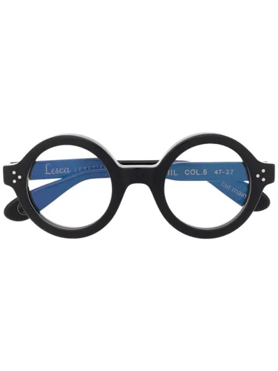 Lesca Round-frame Glasses