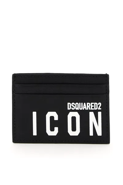 Dsquared2 Logo Printed Classic Card Holder In Black