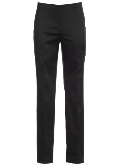 P.a.r.o.s.h Drawstring Straight Leg Trousers In Black