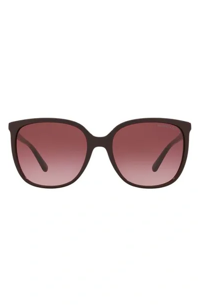 Michael Kors Mk2137u Anaheim Square -frame Acetate Sunglasses In Cordovan,cordovan Gradient