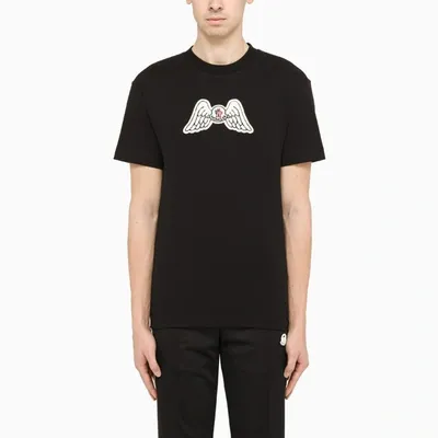 Moncler Black Cotton Crewneck T-shirt