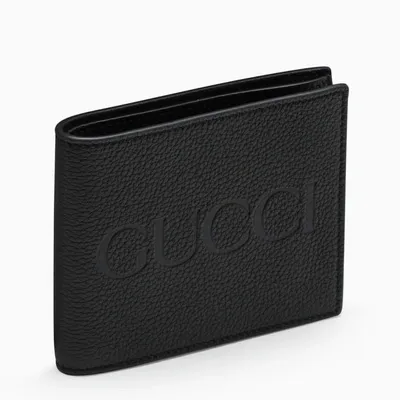 Gucci Black Embossed-logo Bi-fold Wallet