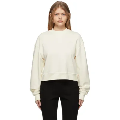 Sportmax Off-white Salice Sweatshirt In 4 Ecru