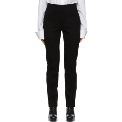 Sportmax Fabia Waffle-knit Jersey Trousers In Black