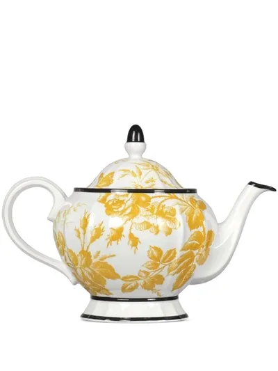 Gucci Herbarium Tea Pot In Sunset Yellow