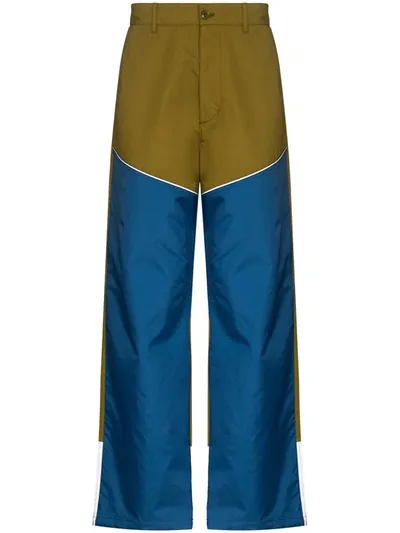 Moncler Genius Colroblock Trousers In Nylon And Cotton By 1952 In Multicolour