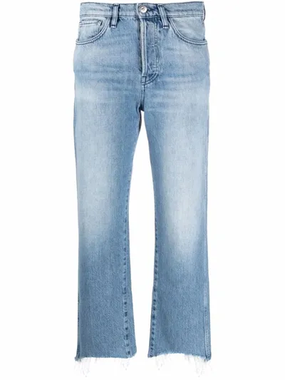 3x1 Mid-rise Cropped Jeans In Blue