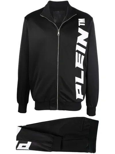 Philipp Plein Logo-print Tracksuit Set In Schwarz