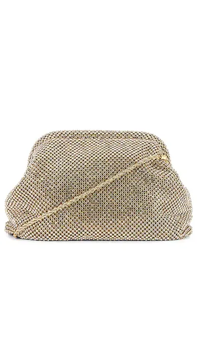 Loeffler Randall Doreen Clutch In Metallic Gold