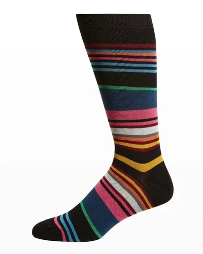 Paul Smith Men's Multi-stripe Organic Socks